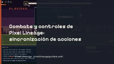 Combate y controles de Pixel Lineage: sincronización de acciones